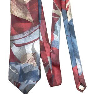 Vintage Oscar de la Renta Studio Men's Tie Polyester/Silk Blend 3 3/4" x 57"